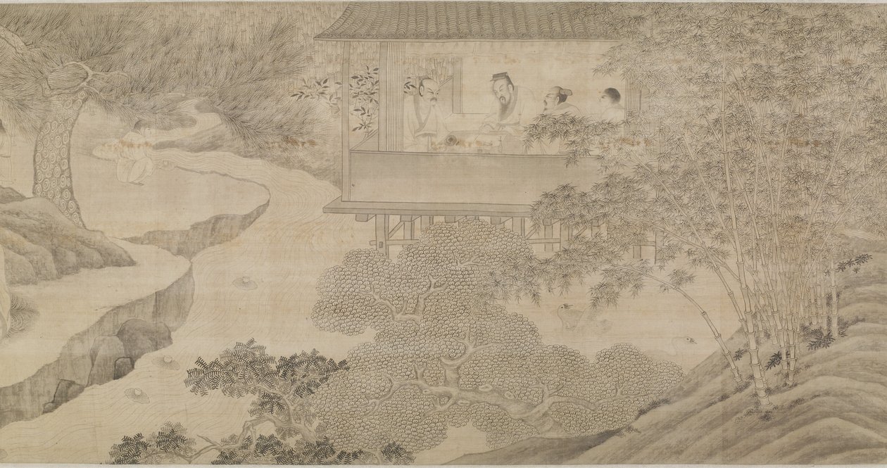 Összejövetel az orchidea pavilonban alkotó: Ming Dynasty Chinese School