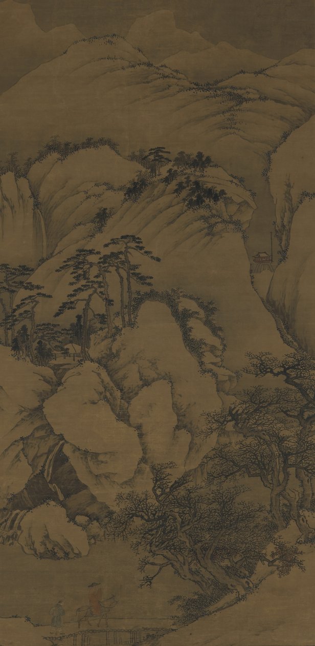 Szél és hó a Ba-hídnál, 15-16. század alkotó: Ming Dynasty Chinese School