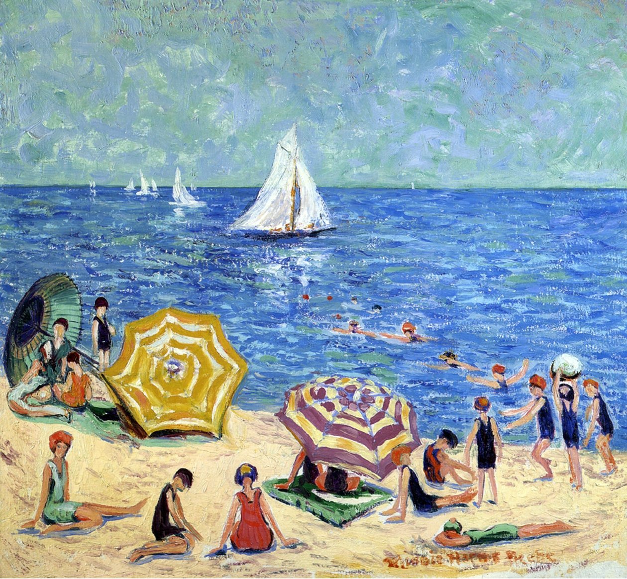 Oak Tree Beach, 1914 körül alkotó: Minnie Harms Neebe