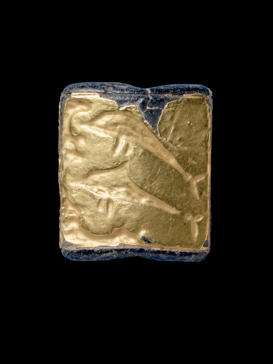 Dolphin Sealstone, Kréta, Közép-Minószi, Kr.e. 1800-1700 (arany) alkotó: Minoan