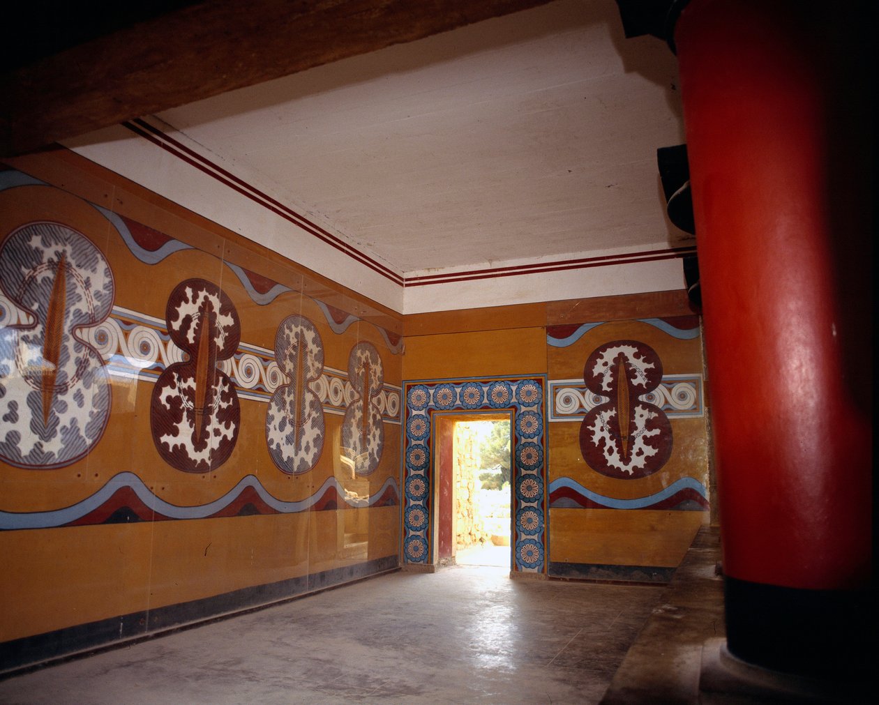 Görög művészet: a Knósszoszi Palota terme, Görögország. alkotó: Minoan