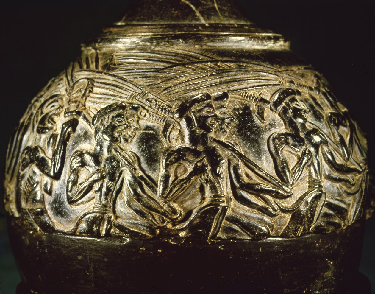 Aratóváza, a Hagia Triadából, ie 1550-1500 körül (steatit) alkotó: Minoan