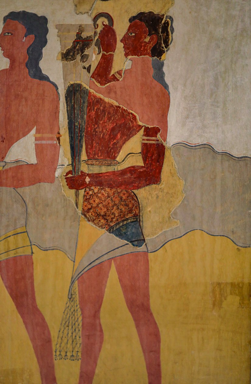 A körmeneti freskó rekonstrukciója alkotó: Minoan