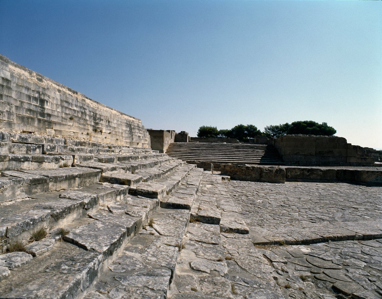 Kilátás Phaistos romjaira, ie 2700-1200 alkotó: Minoan
