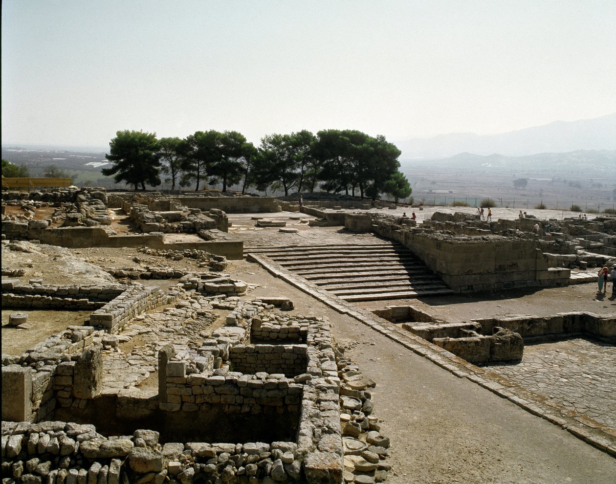 Kilátás Phaistos romjaira, ie 2700-1200 alkotó: Minoan