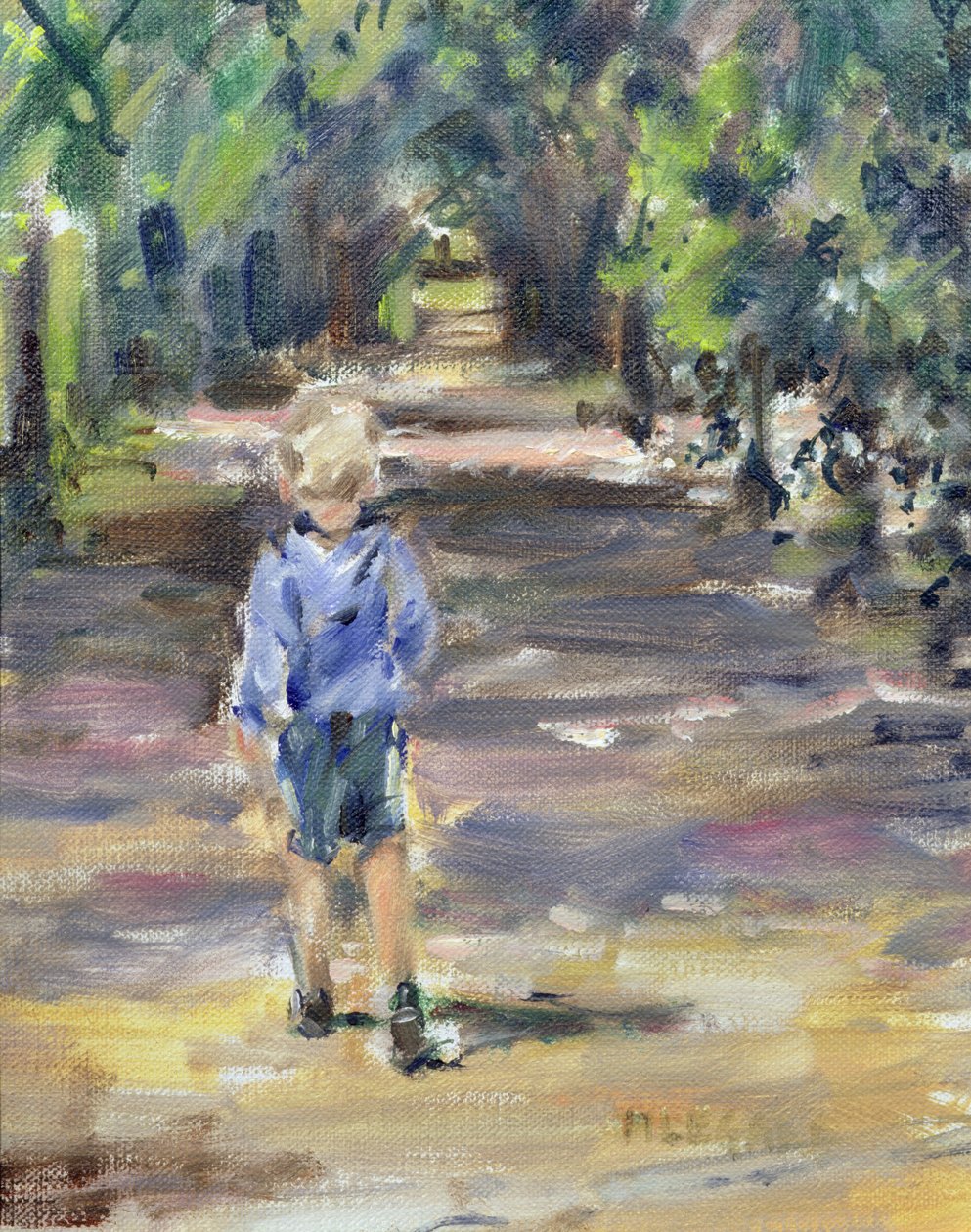 Sétálni (olaj, vászon) alkotó: Miranda Legard