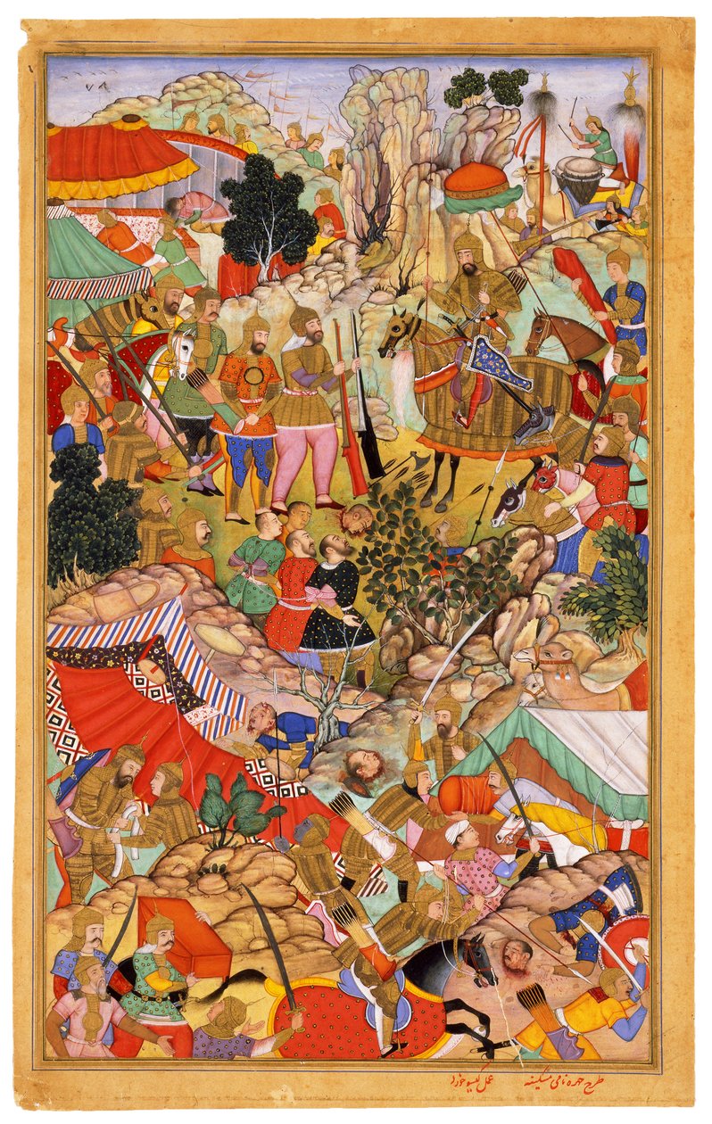 Tayang Khan bemutatva a mongol vezető Ong Khan miniatűrjének a Jami
