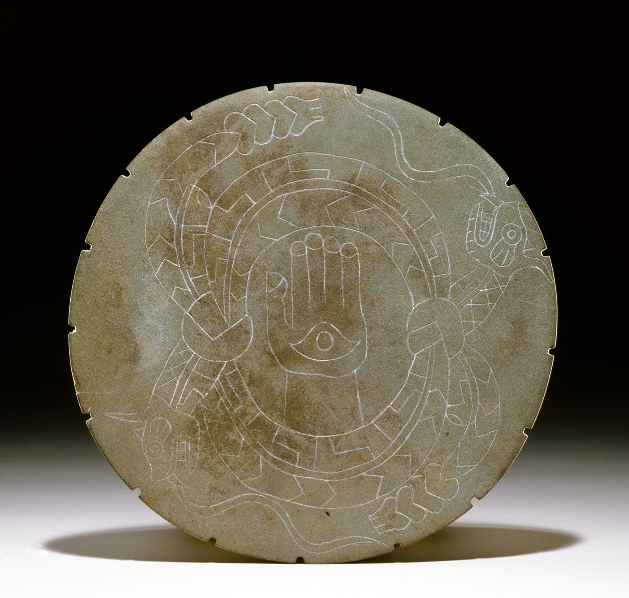 Palettakő, Moundville, 1200-1500 (lásd még: 422910) alkotó: Mississippian culture