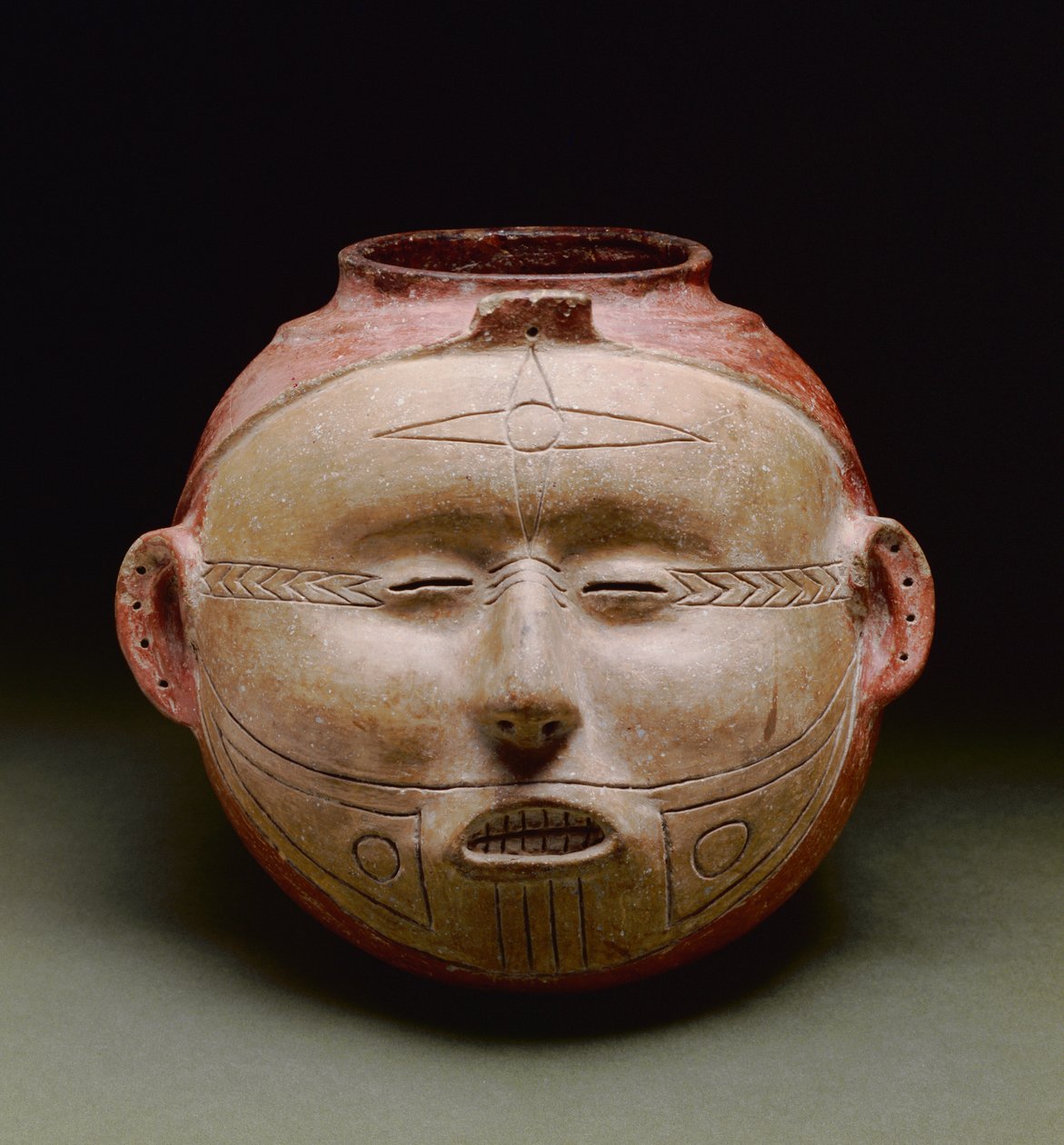 Emberi edény, késő Mississippi korszak, 1300-1500 (kerámia) alkotó: Mississippian culture