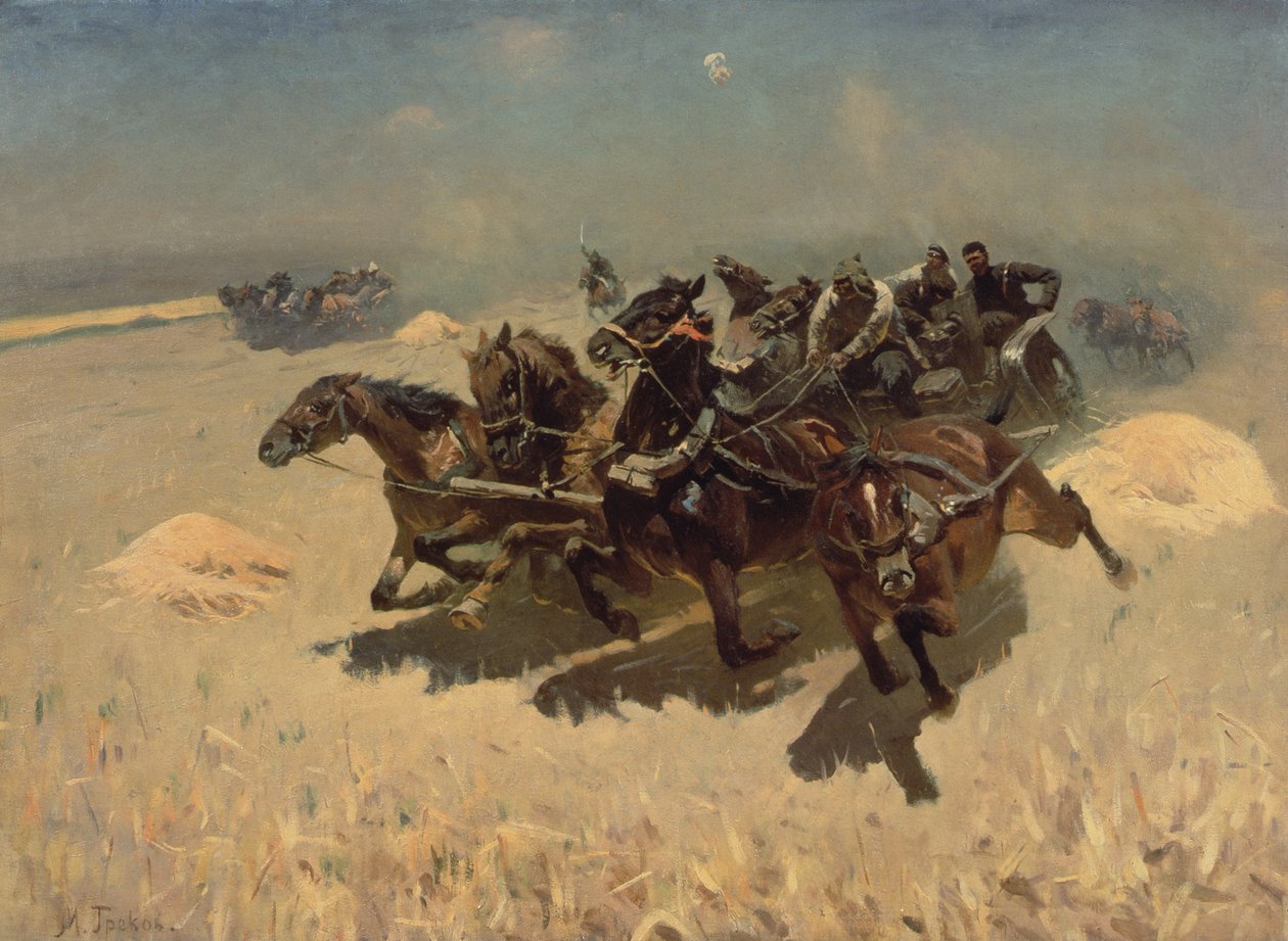 Tachanka (kocsiverseny), 1925 alkotó: Mitrofan Borisovic Grekov