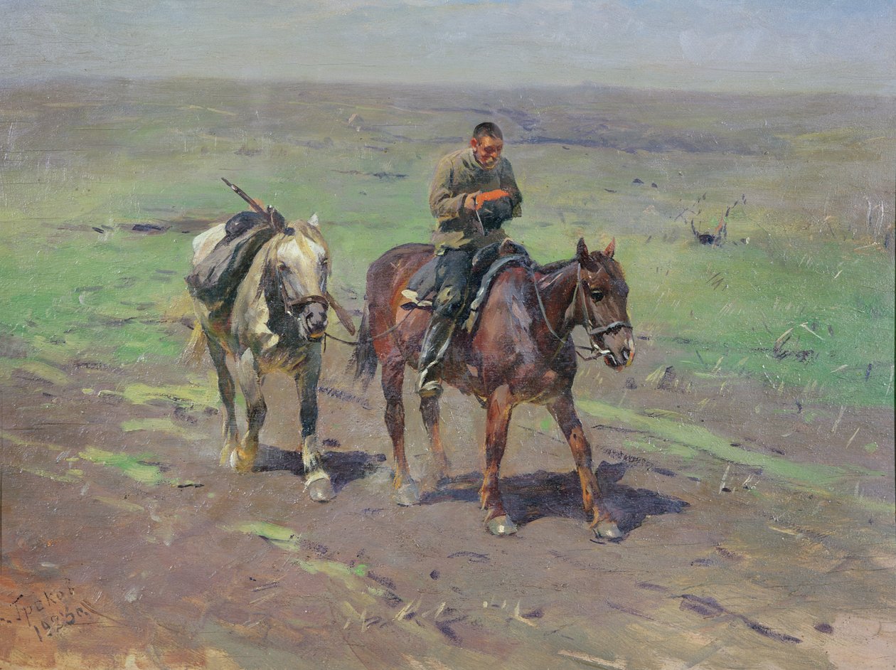 A Budennyij különítménynek, 1923 alkotó: Mitrofan Borisovic Grekov