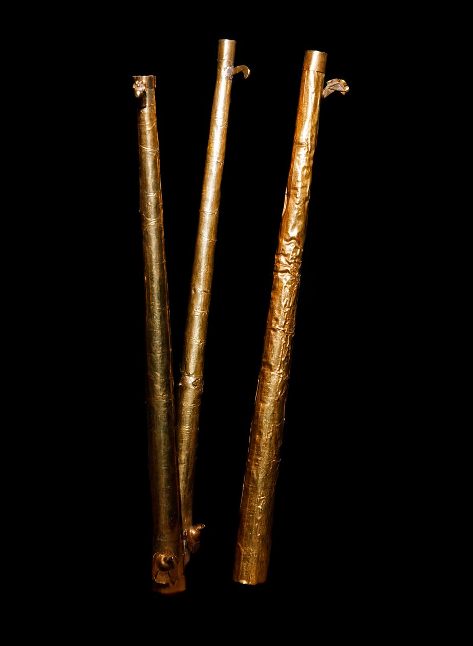 Kolumbiai előtti művészet, Mochica kultúra (csúnya, monchique): golf sarbacane. 200-500 aJC Magángyűjtemény alkotó: Moche Moche