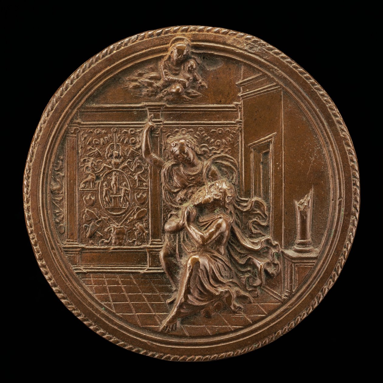 Augustus és a Tiburtine Sibyl, 15. század vége - 16. század eleje. alkotó: Moderno