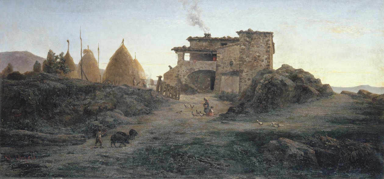 Vidék, 1906 alkotó: Modest Urgell
