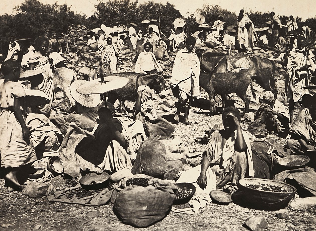 „Birodalom építése” a fasiszta korban: Abesszin piac, 1936.09.05. (f/w fotó) alkotó: Modestino Baldinetti