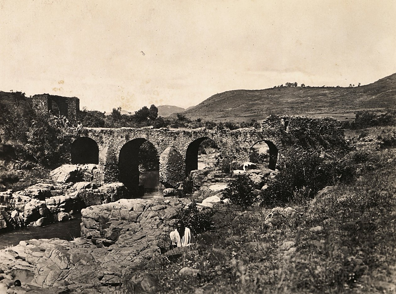 „Birodalom építése” a fasiszta korban: Portugál híd Gondarnál, Etiópiában, 1936.09.05. (f/w fotó) alkotó: Modestino Baldinetti