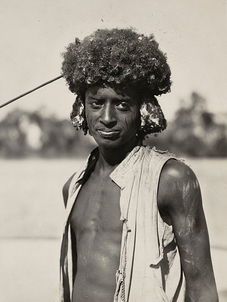 „Birodalom építése” a fasiszta korban: egy ember a Beni Amer törzsből, 1936.09.05. (f/w fotó) alkotó: Modestino Baldinetti