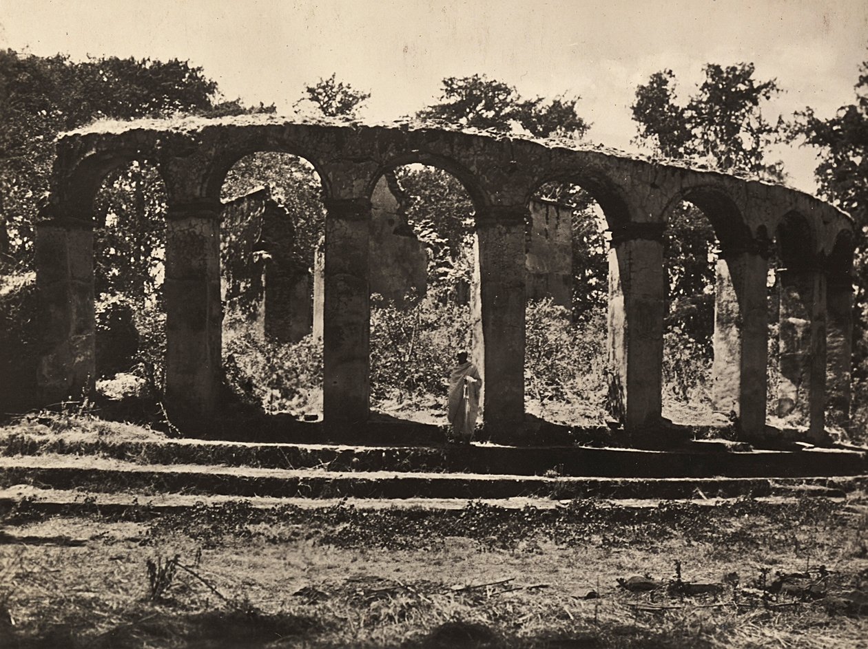 „Birodalom építése” a fasiszta korban: Fasiladas király temploma Gondarban, Etiópiában, 1936. 09. 05. (f/w fotó) alkotó: Modestino Baldinetti
