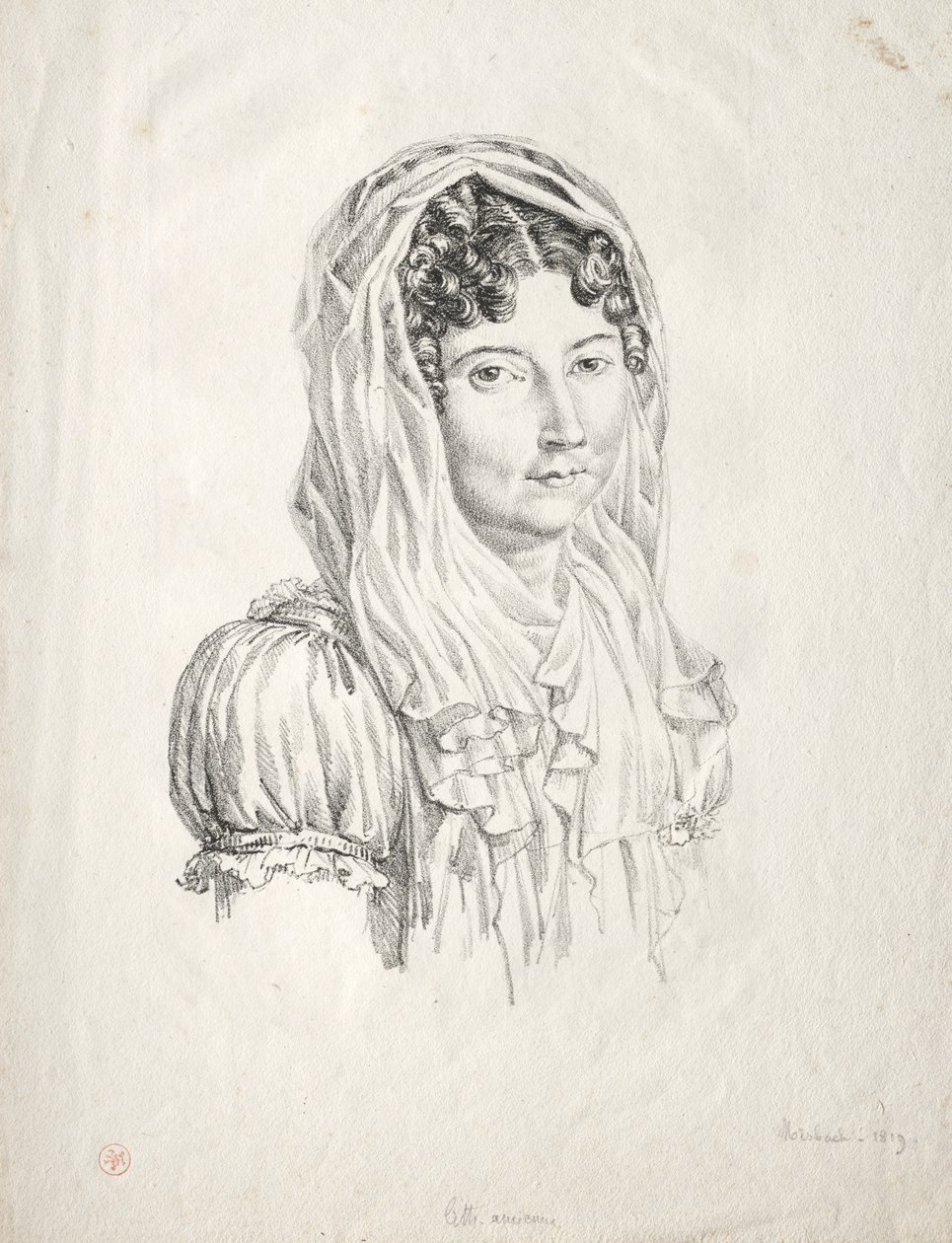 Női portré, 1819. alkotó: Moisbach