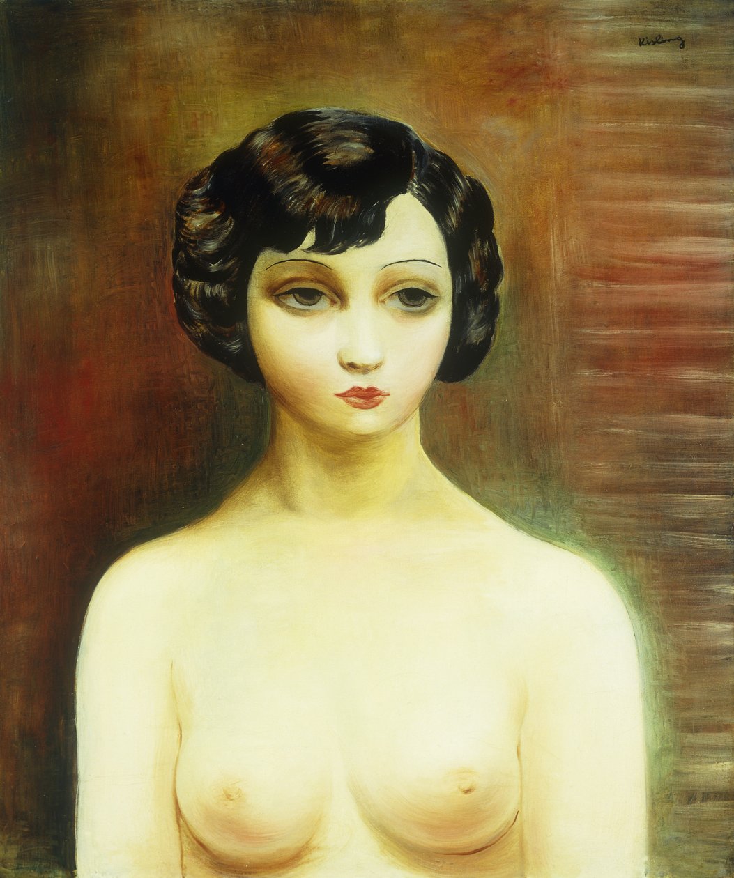 Fiatal nő mellszobra; Buste de Jeune Femme alkotó: Moise Kisling
