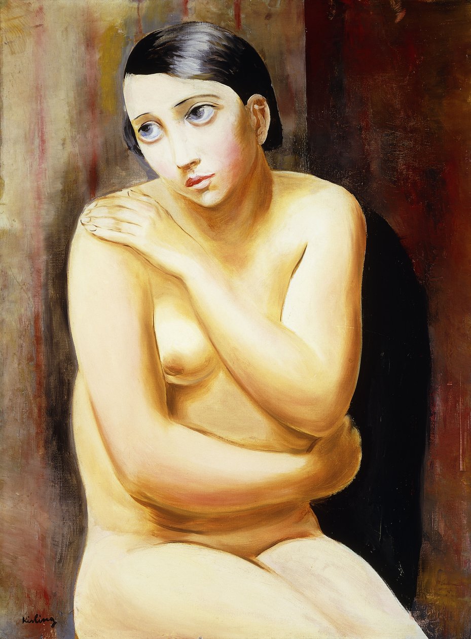 Ülő meztelen nő; Femme Nue Assise alkotó: Moise Kisling