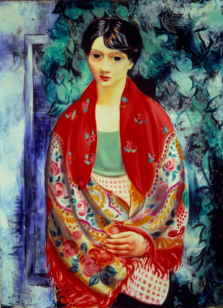 Lengyel lány, 20. század (olaj, vászon) alkotó: Moise Kisling