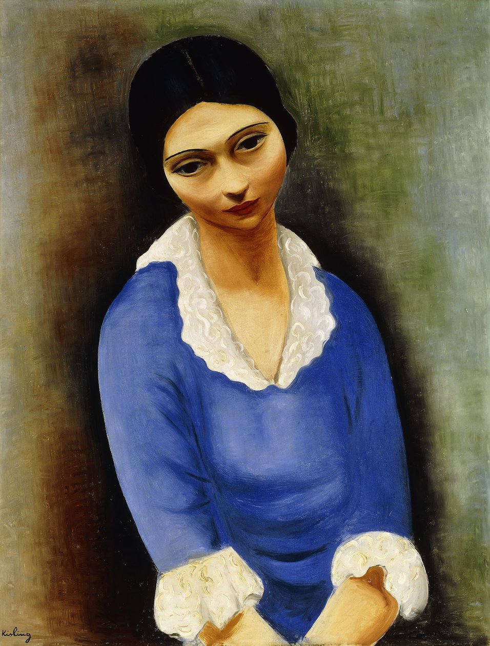 Brailowsky asszony portréja alkotó: Moise Kisling