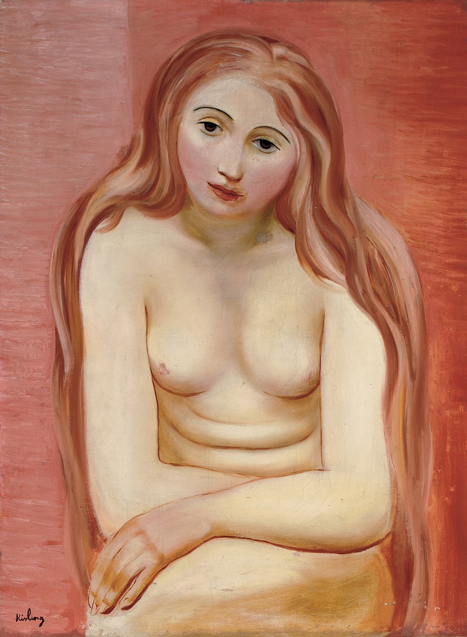 Ülő akt; Nu assis alkotó: Moise Kisling