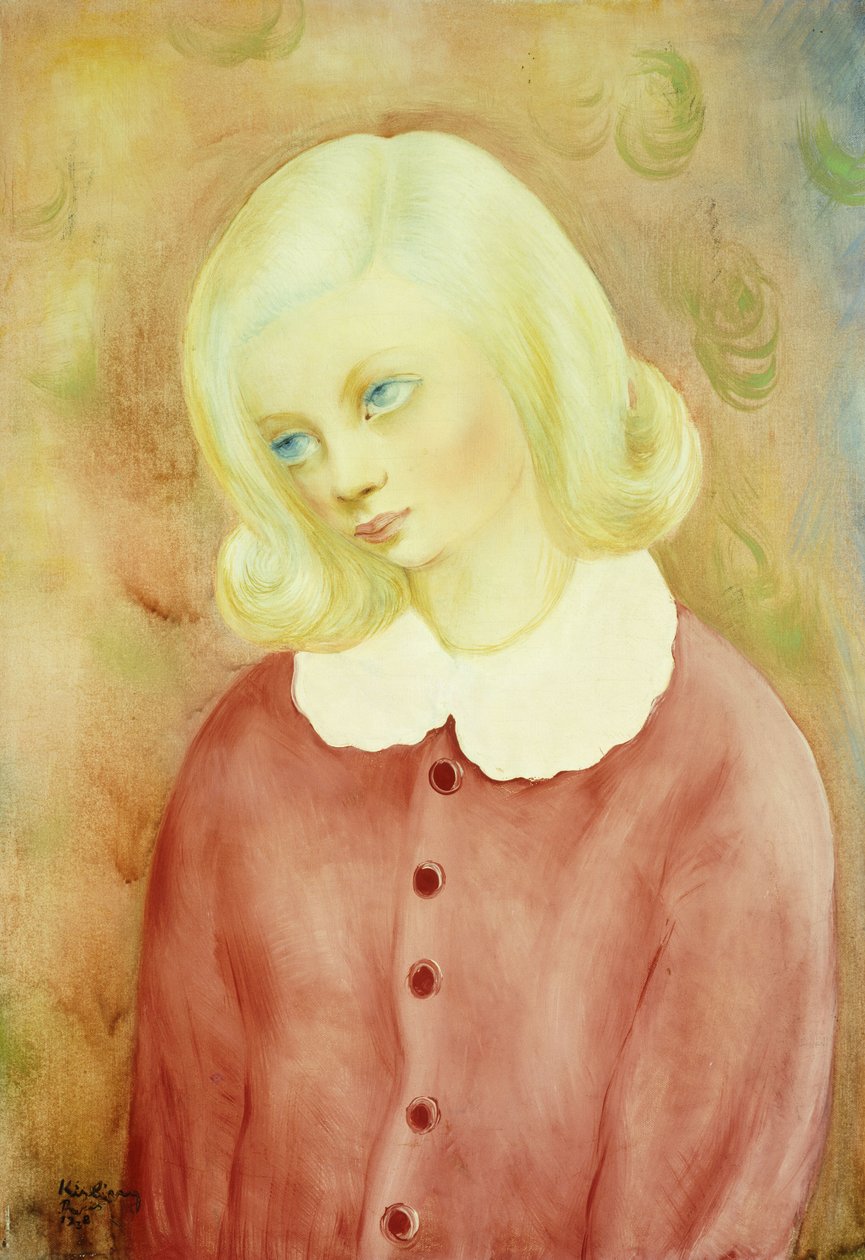Fiatal lengyel lány alkotó: Moise Kisling
