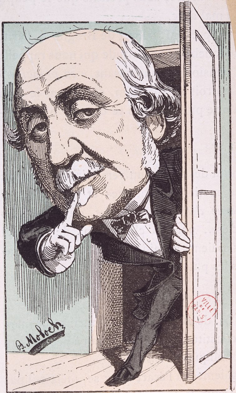 Albert, Broglie herceg (1821-1901) karikatúrája alkotó: Moloch