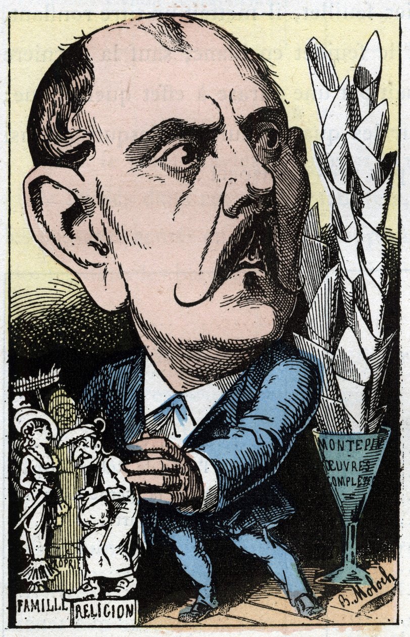Xavier de Montepin (Xavier Henri Aymon Perrin, Montepin grófja) (1823-1902) francia író portréja alkotó: Moloch