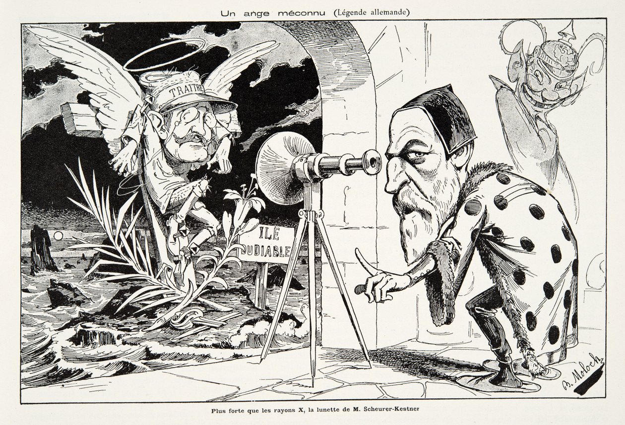 Egy ismeretlen angyal (német legenda), a Harmadik Köztársaság története, I. kötet, Politikatörténet, 1933-as kiadás (litográfia). alkotó: Moloch