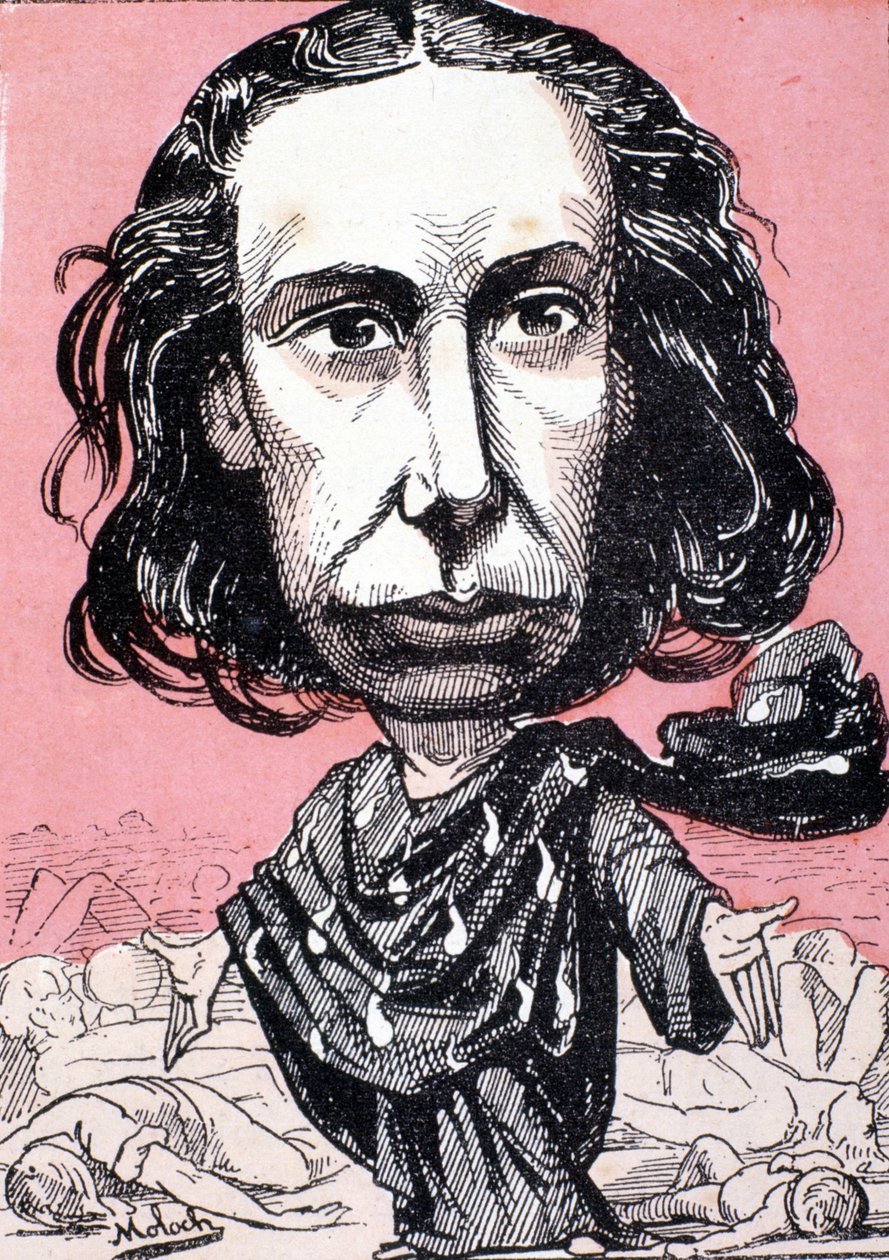 Louise Michel (1830-1905) Molochtól - a 19. századi „” Trombinoszkópban”. alkotó: Moloch