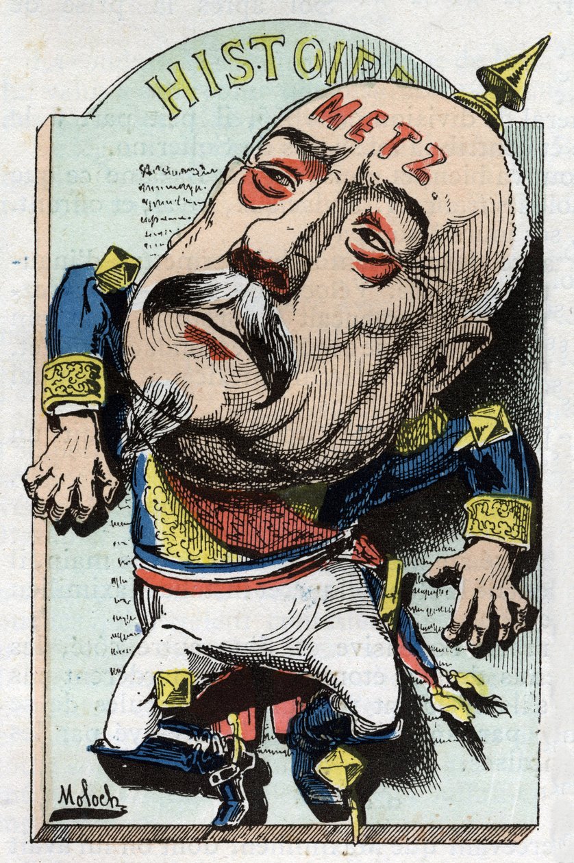 Francois Achille Bazaine (Francois-Achille) egészalakos portréja alkotó: Moloch