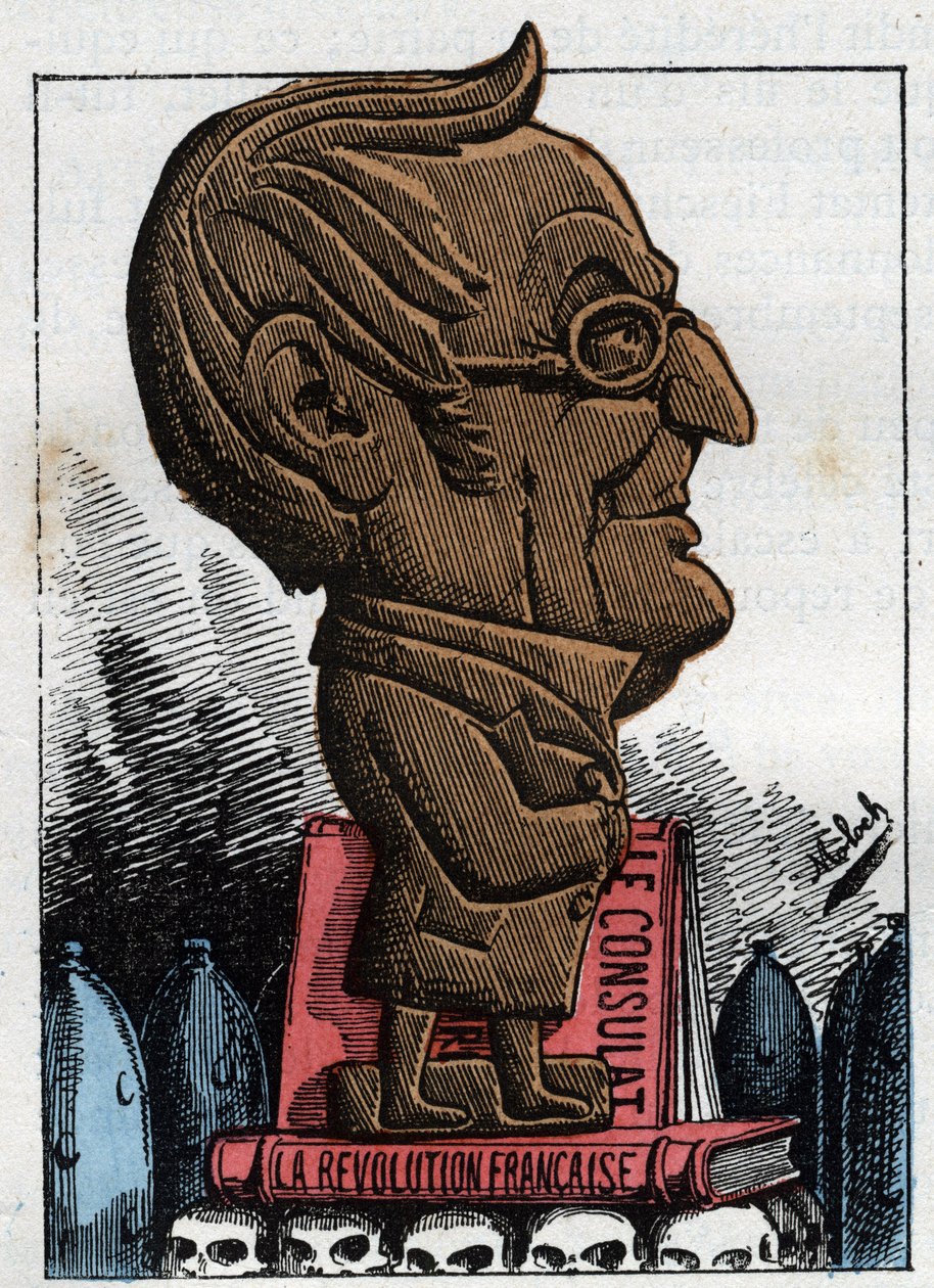 Adolphe Thiers (1797-1877), a Francia Köztársaság elnökének portréja alkotó: Moloch