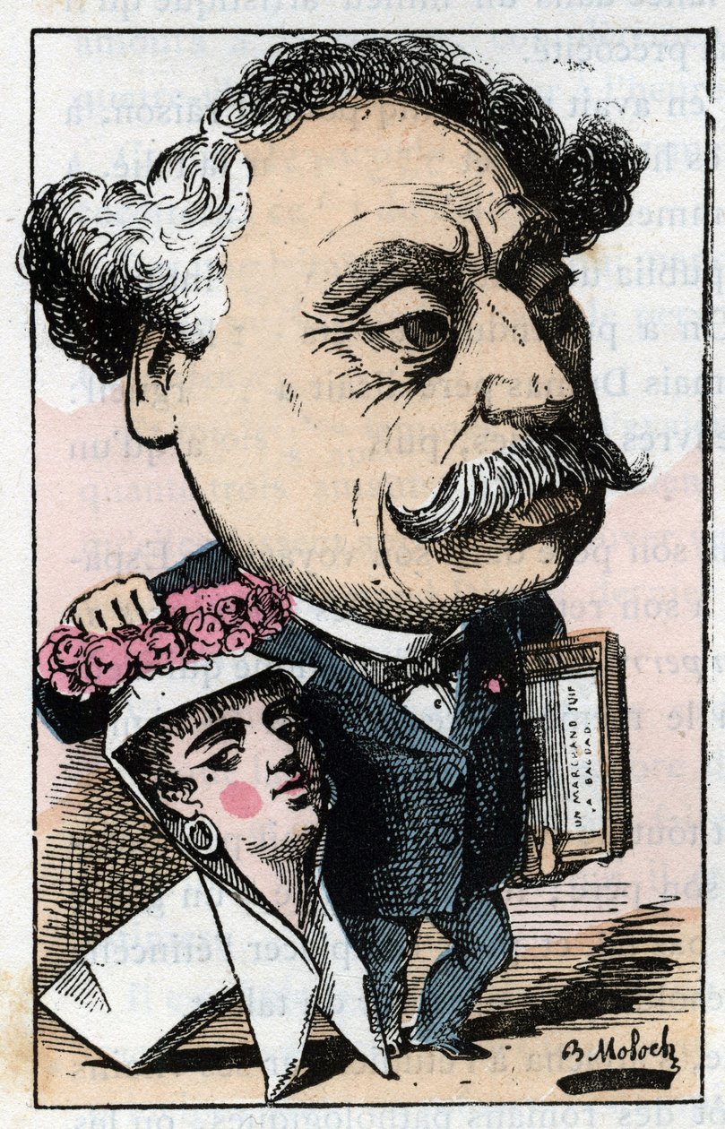 Ifjabb Alexandre Dumas (1824-1895) francia író portréja. alkotó: Moloch