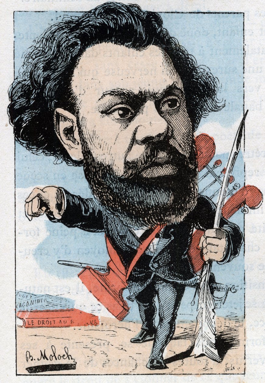 Clovis Hugues (1851-1907) francia költő és politikus portréja alkotó: Moloch