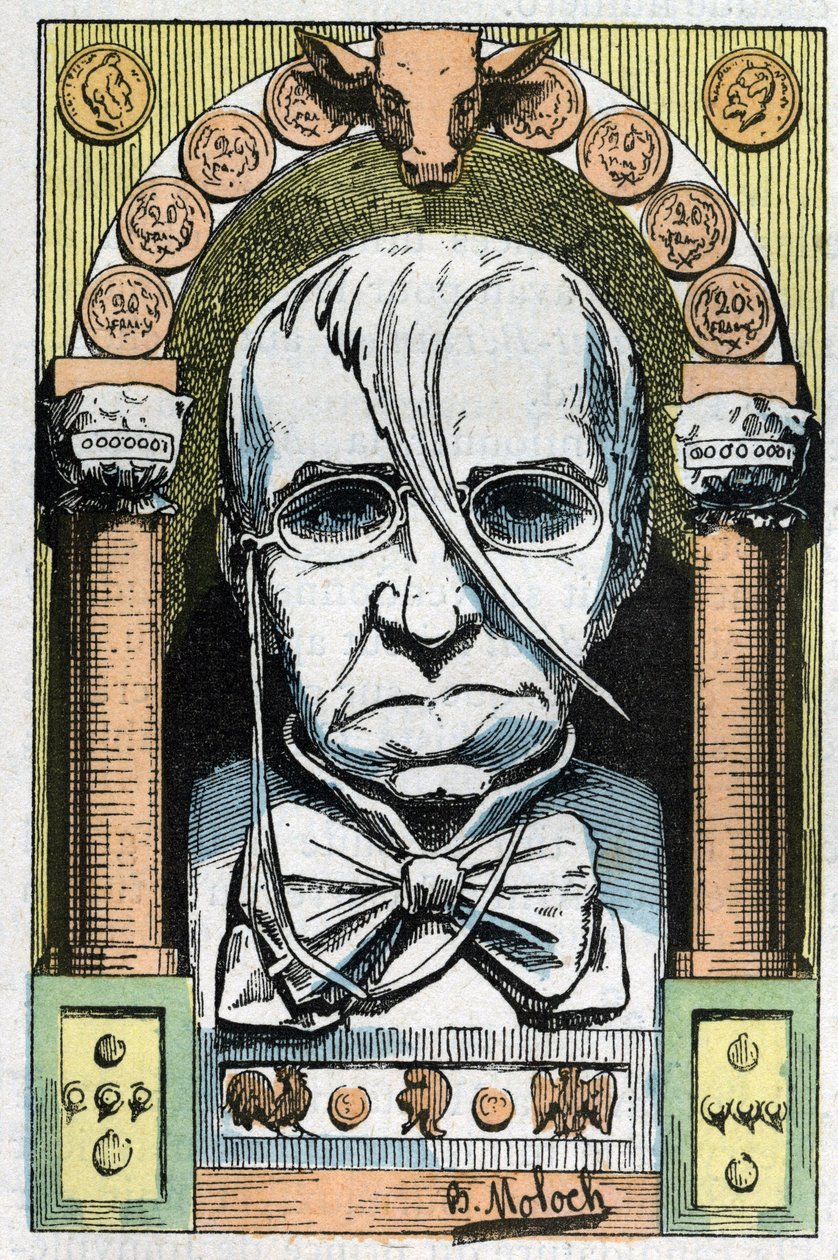Emile de Girardin francia újságíró, publicista és politikus portréja 1806-1881 alkotó: Moloch