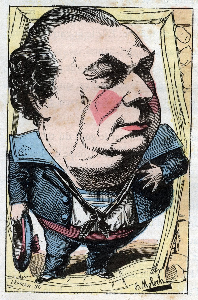Francois Dumaine (1831-1893) francia komikus portréja alkotó: Moloch