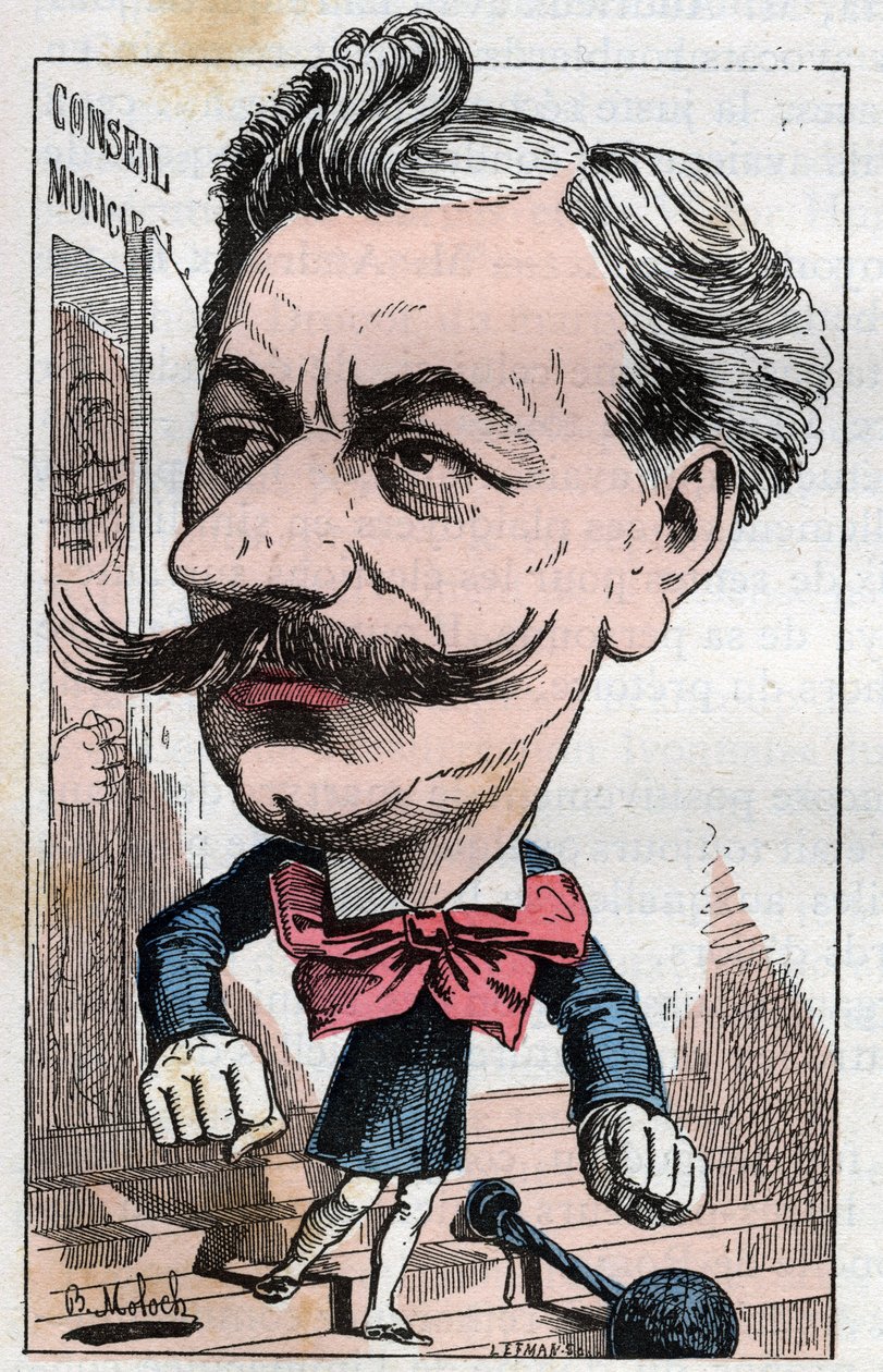 Louis Andrieux (1840-1931) francia jogász és politikus portréja alkotó: Moloch