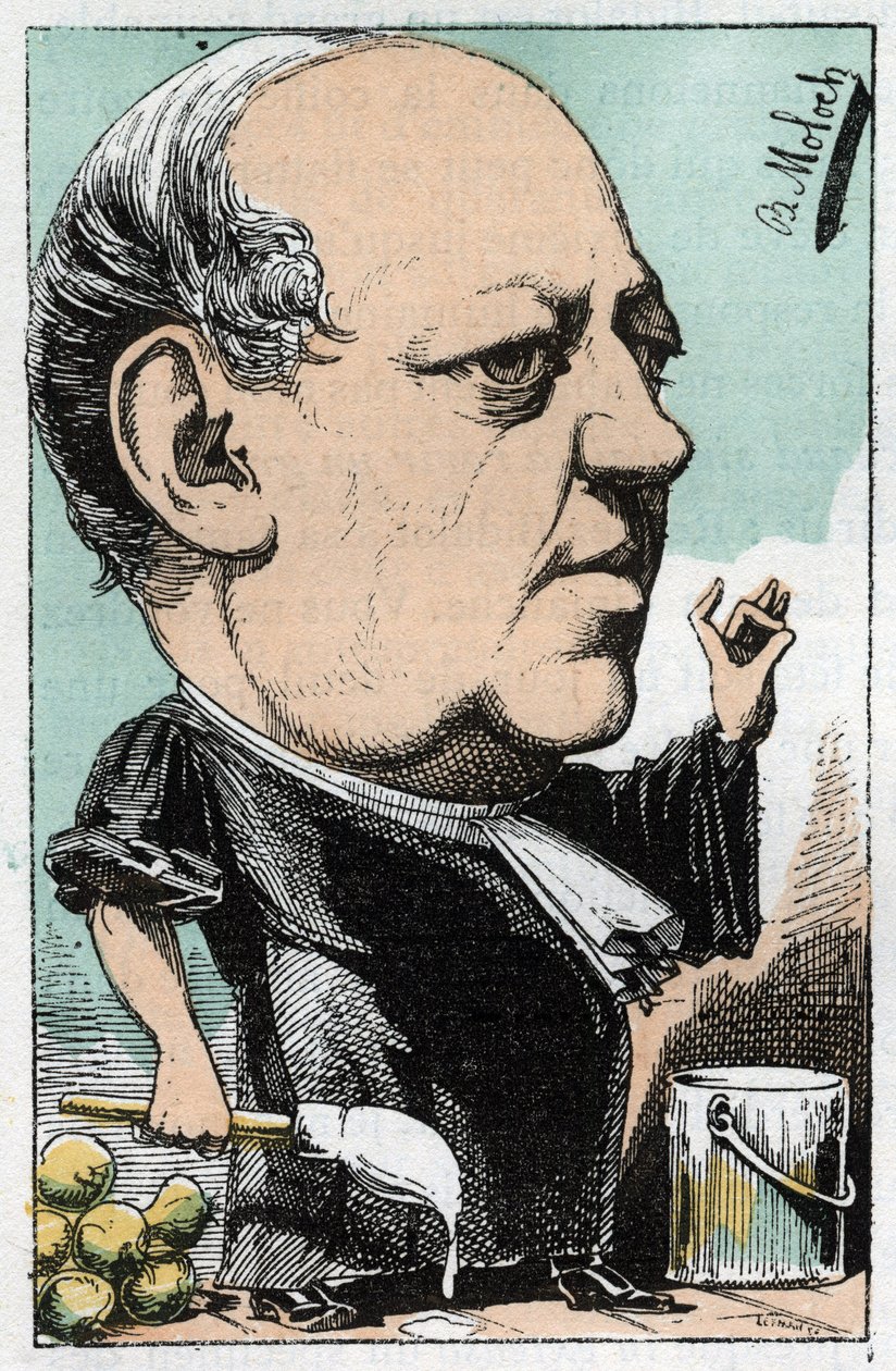 Maître Charles Lachaud (1817-1882) francia ügyvéd portréja alkotó: Moloch