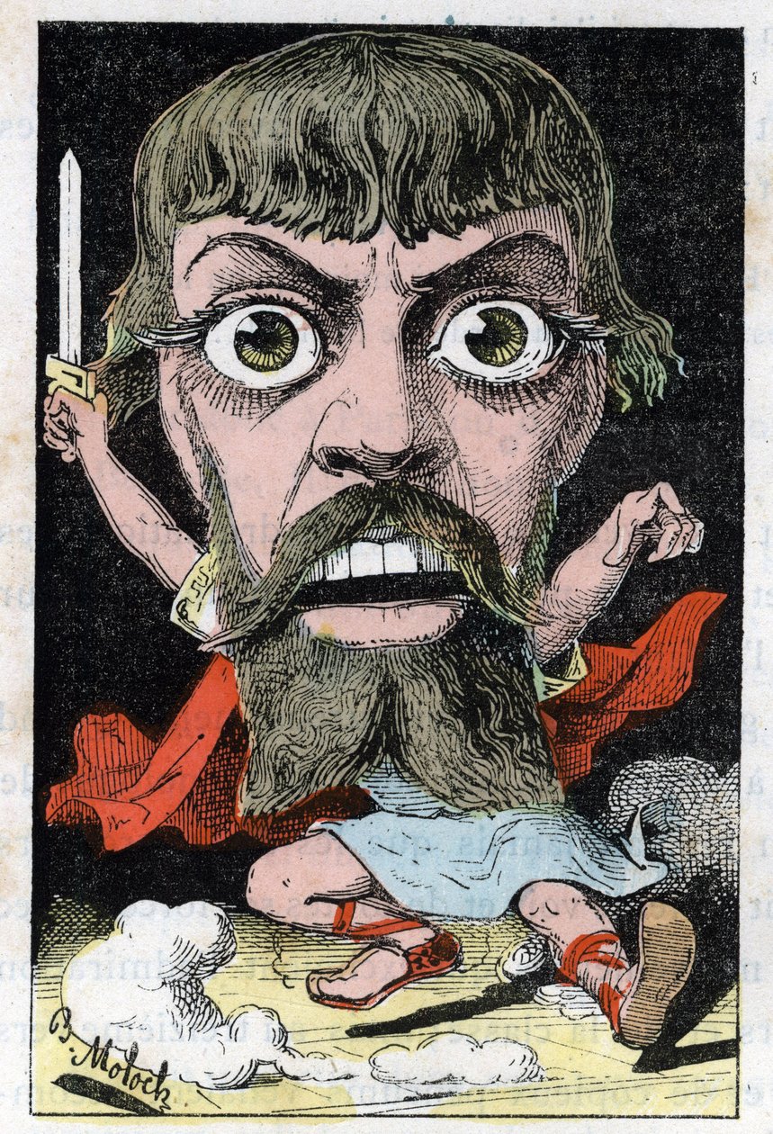 Mount-Sully színész portréja (Jean Sully Mounet, Mounet Sully alkotó: Moloch