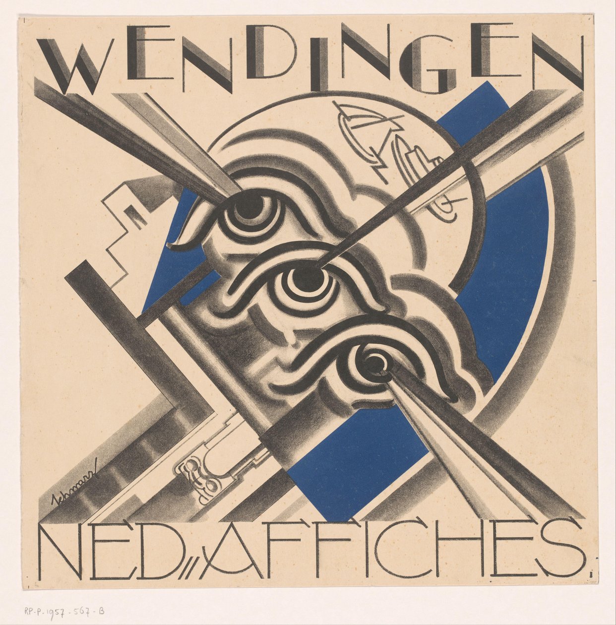 Borítóterv ehhez: Wendingen, 1931 alkotó: Mommie Schwarz