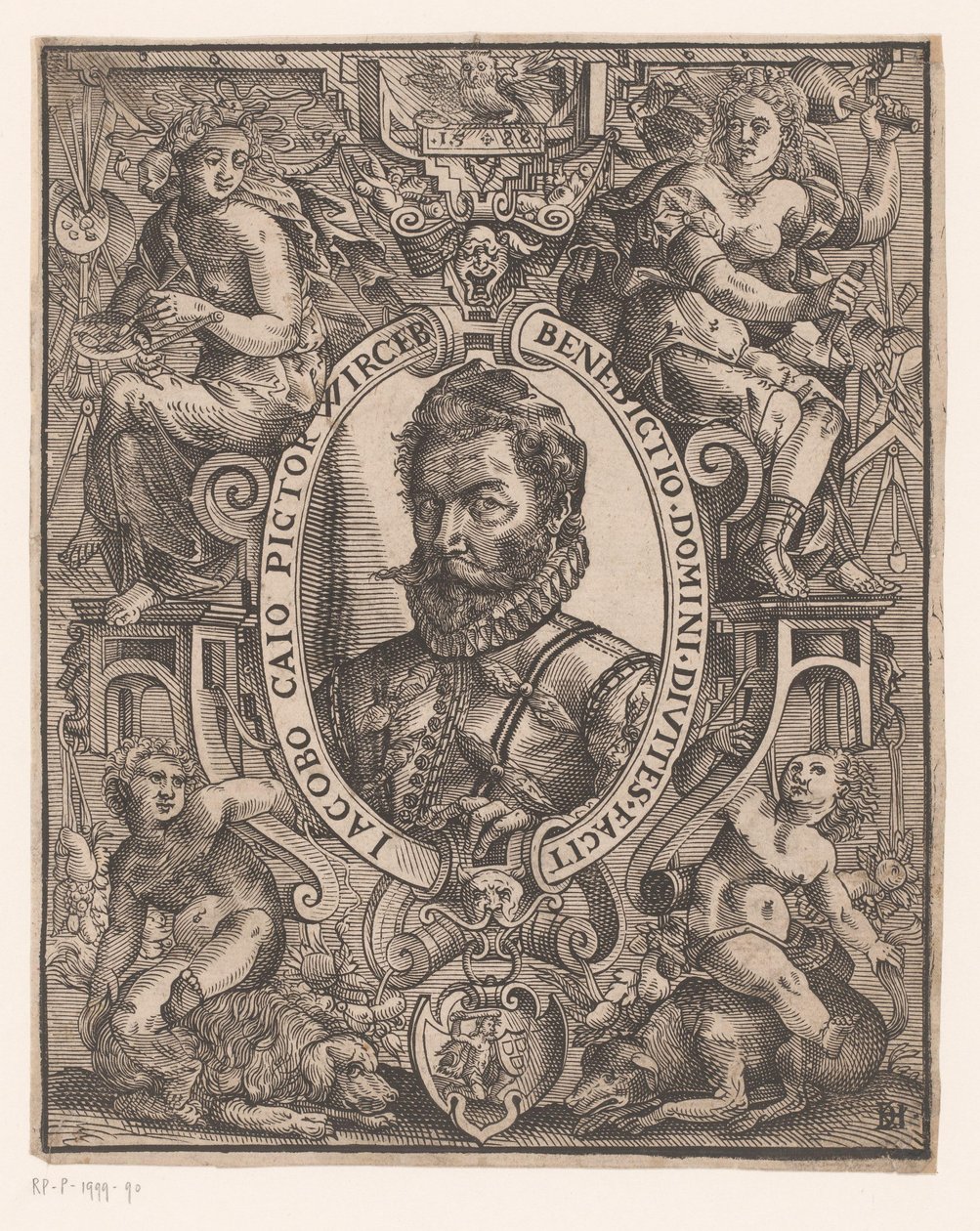 Jacob Cay portréja alkotó: Monogrammist DH (Duitsland)
