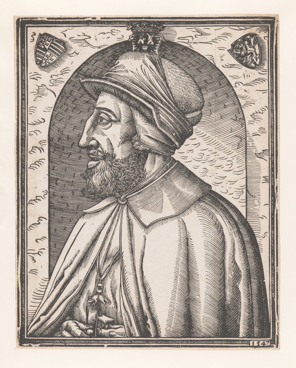 Habsburg I. Ferdinánd német császár portréja alkotó: Monogrammist MR