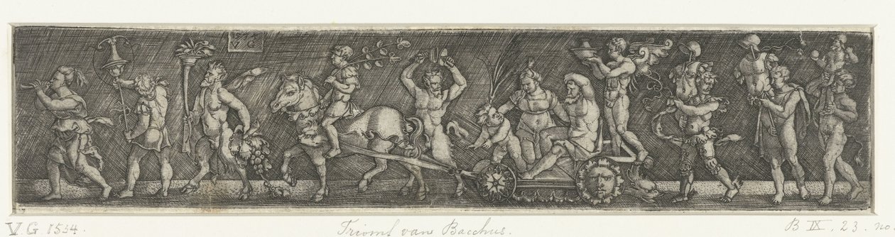 Triomf van Bacchus alkotó: Monogrammist VG