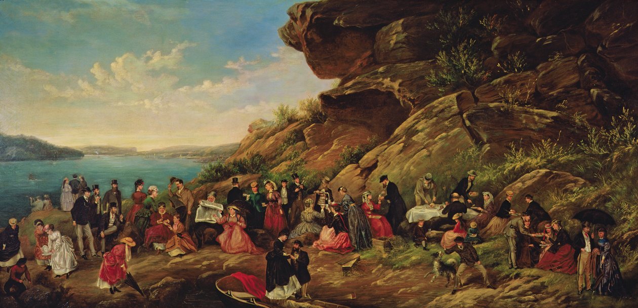 Piknik a Clark-szigeten, 1870 alkotó: Montague Scott