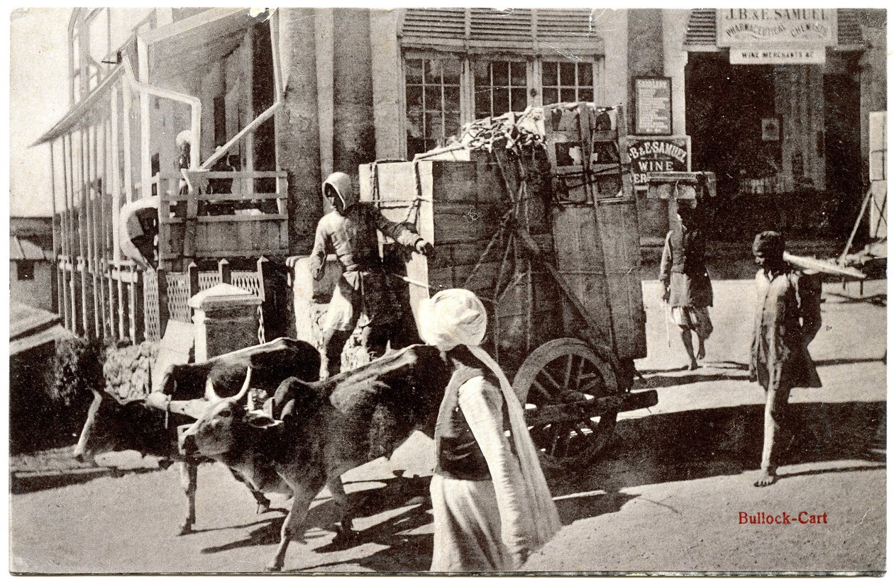 Bullock-Cart, 1900-20 körül alkotó: Moorli Dhur and Sons