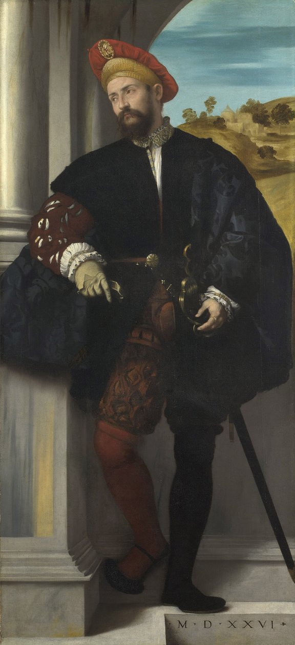 Egy férfi portréja, 1526 alkotó: Moretto da Brescia