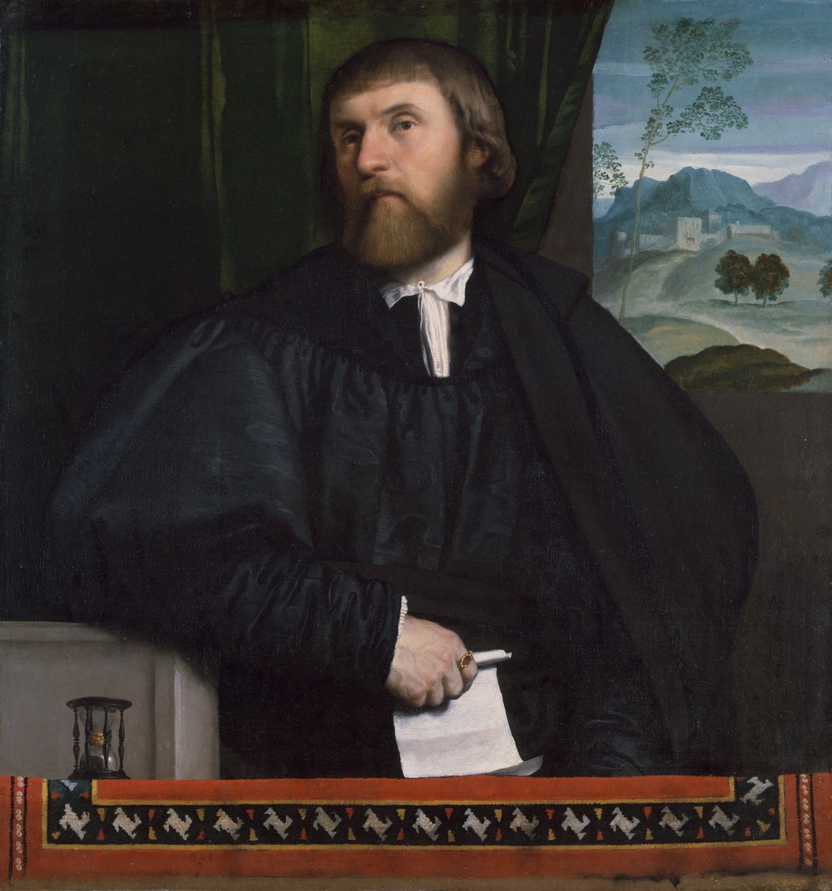 Férfi portréja, 1520-25 körül alkotó: Moretto da Brescia